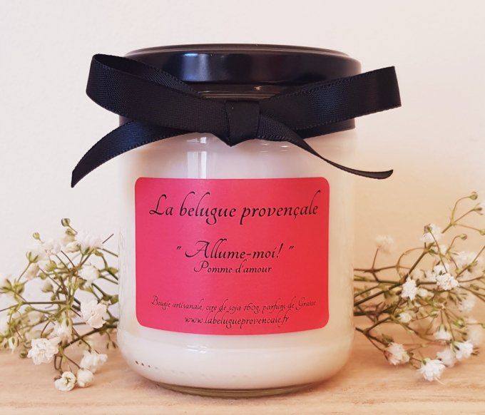 Bougie Pomme d'amour "Allume-moi"