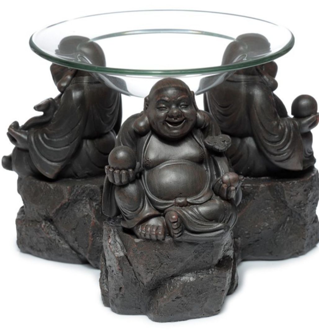  Bouddha Chinois Porte-bonheur effet bois