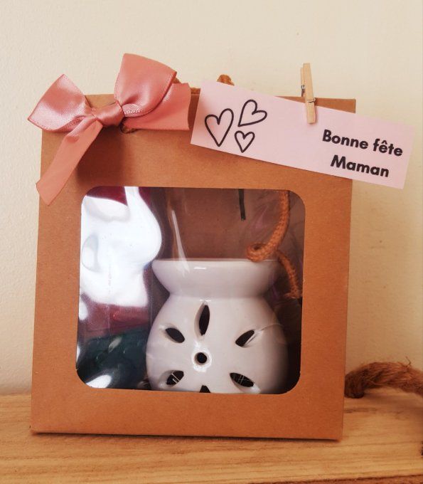 Coffret Fête des mères "Élégance Fleurie" Blanc