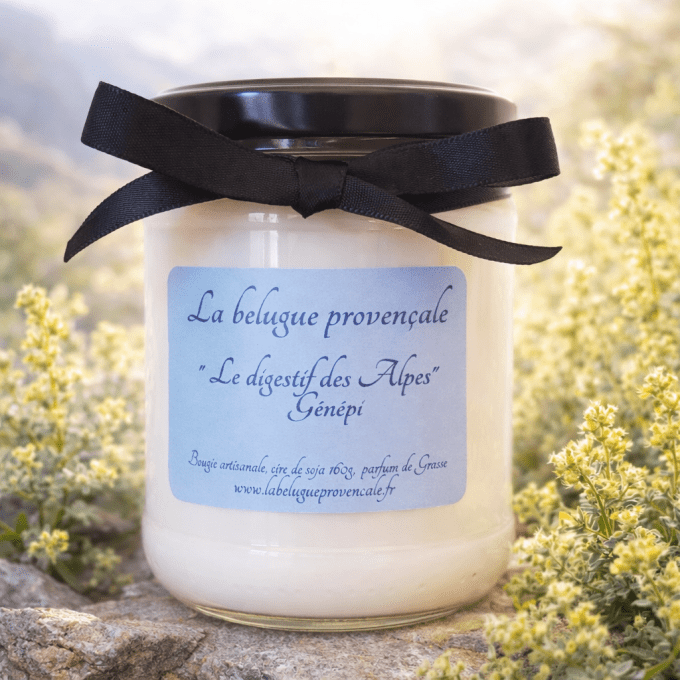Bougie Génépi "Le digestif des Alpes"