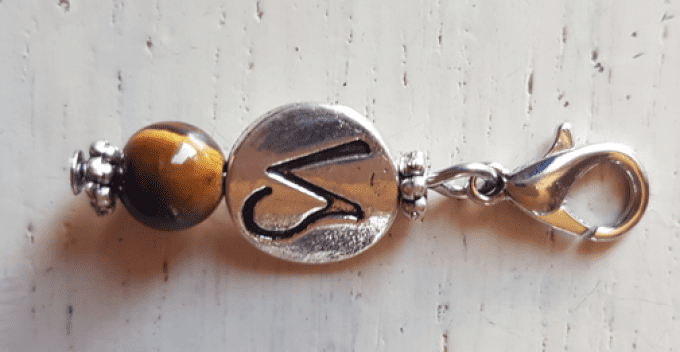 Bougie astrologie Capricorne avec porte-clé "Jardin anglais"