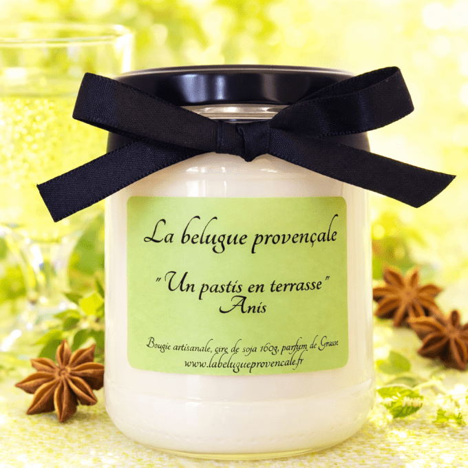 Bougie Anis  "Un pastis en terrasse"