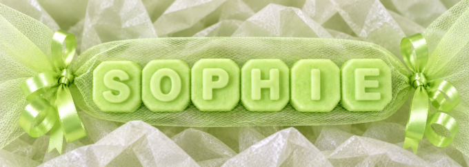 Fondant personnalisé vert Fleur de coton