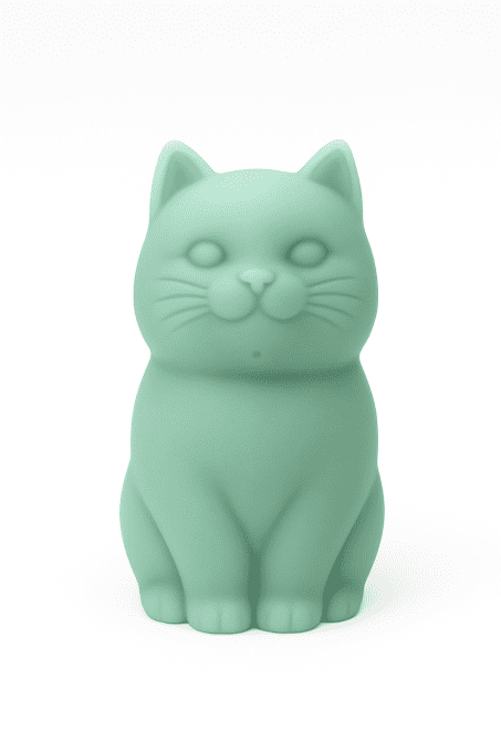 Bougie Chat vert