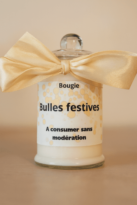 Bougie Bulles festives