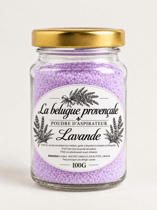 Poudre parfumée pour aspirateur Lavande