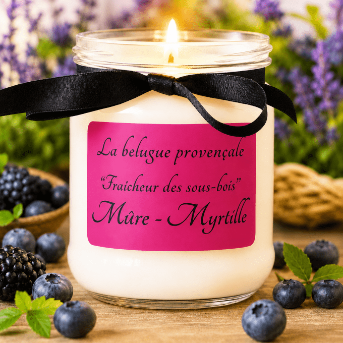 Bougie Mûre et Myrtille "Fraicheur des sous-bois"