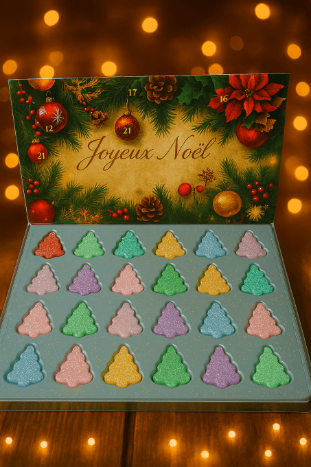 Calendrier de l'Avent fondants parfumés 