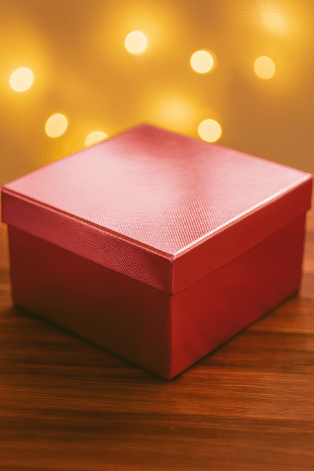 Boite cadeau rose foncé