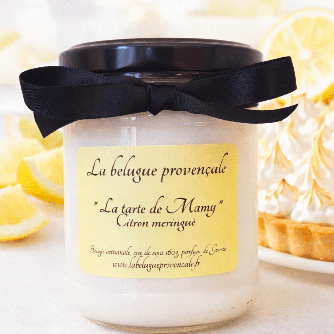 Bougie Citron meringué "La tarte de Mamy"