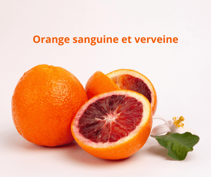 Bougie Orange sanguine et verveine "Eclat de vitalité"