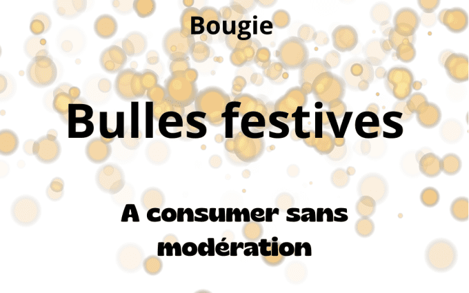 Bougie Bulles festives