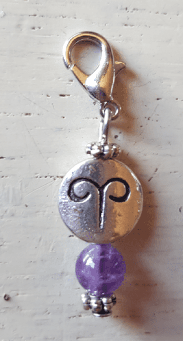 Bougie astrologie Bélier avec porte-clé "Week-end à Dubaï"