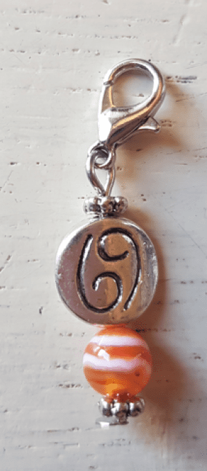 Bougie astrologie Cancer avec porte-clé  "Escale en Thaïlande"